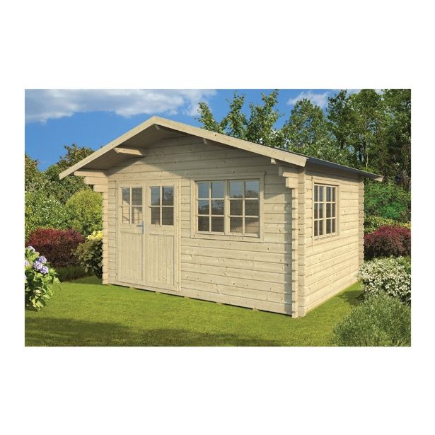 LESENA VRTNA HIŠKA GARTENPRO 380X300 CM, DEB. 44 MM NEBRASKA 1