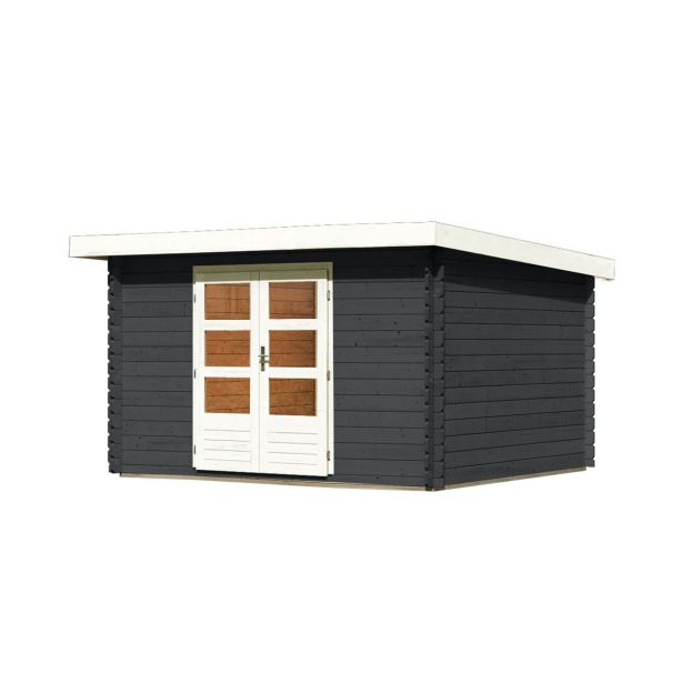 LESENA VRTNA HIŠKA KARIBU BASTRUP 7 ANTRACIT 357X297X222