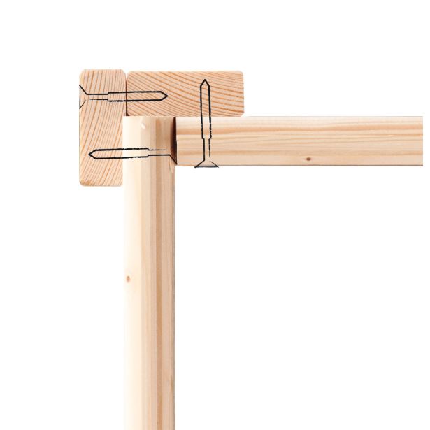 LESENA VRTNA HIŠKA KARIBU DAHME 2 180X152X222