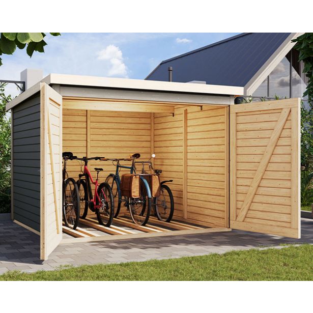 LESENA VRTNA HIŠKA KARIBU FAHRRADGARAGE 4