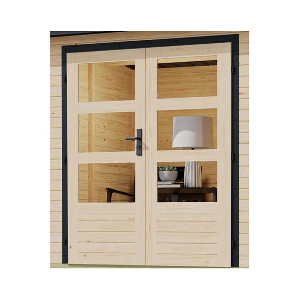 LESENA VRTNA HIŠKA KARIBU JUPITER A+ PODALJŠEK STREHE 2.35M, SIVA