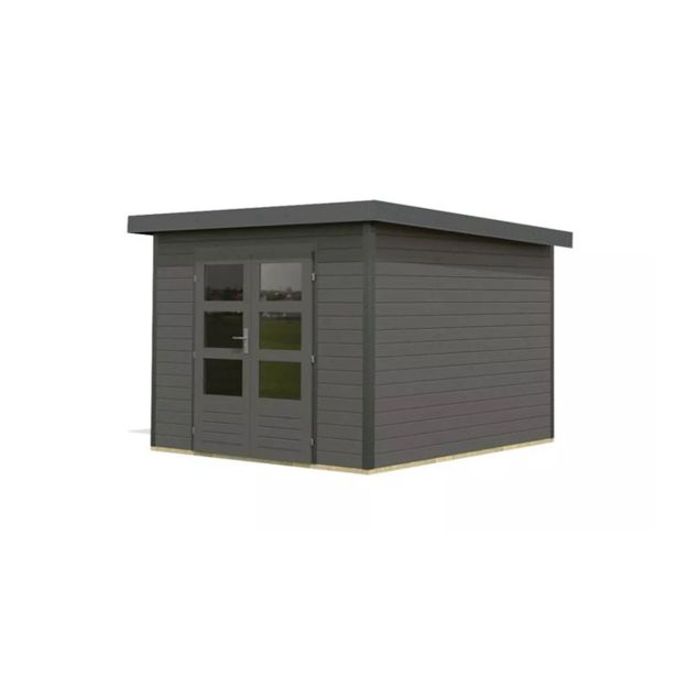 LESENA VRTNA HIŠKA KARIBU PLUTO B 220X271X271, ANTRACIT