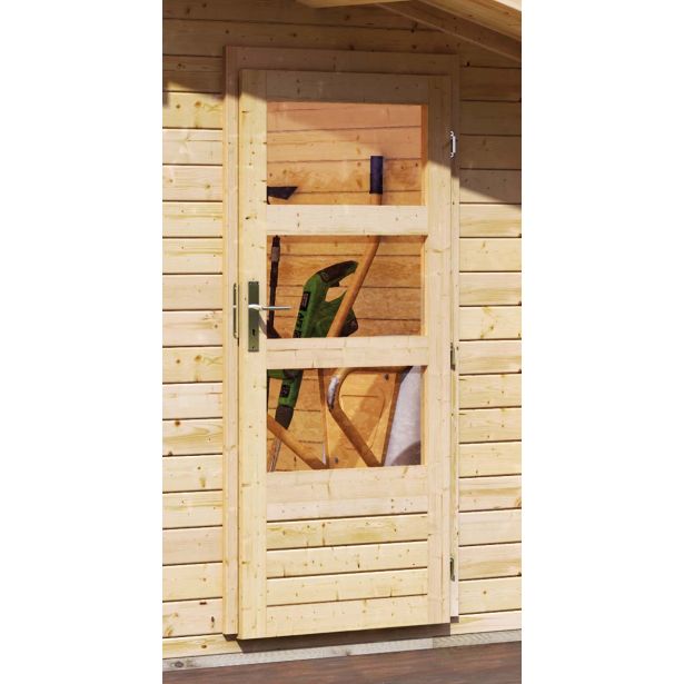 LESENA VRTNA HIŠKA KARIBU RADUR 1 400X310X251 LES 28MM