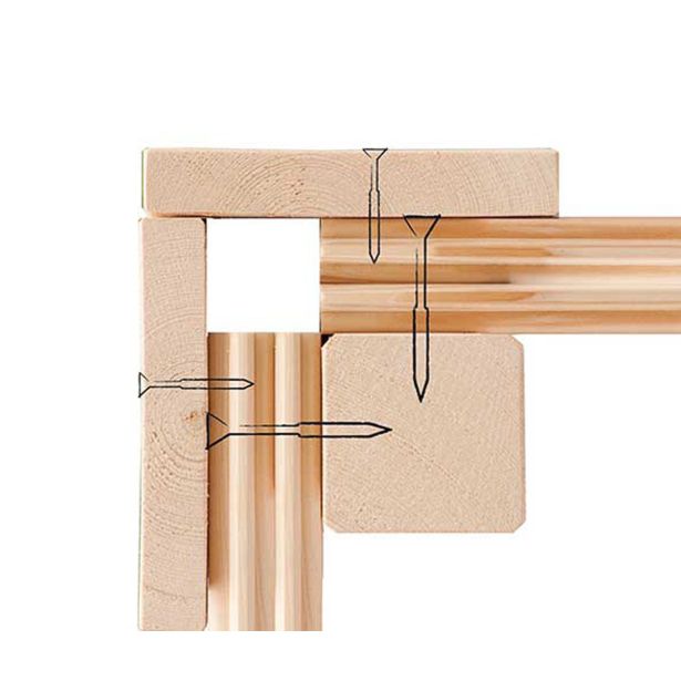 LESENA VRTNA HIŠKA KARIBU SCHÖNBUCH 1 227X366X246 BARVA LESA