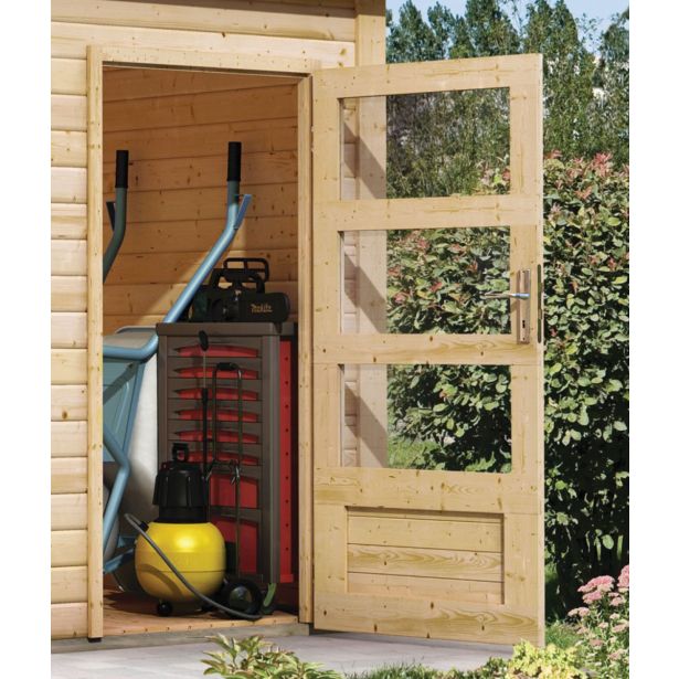 LESENA VRTNA HIŠKA KARIBU SCHÖNBUCH 2 228X426X276 BARVA LESA