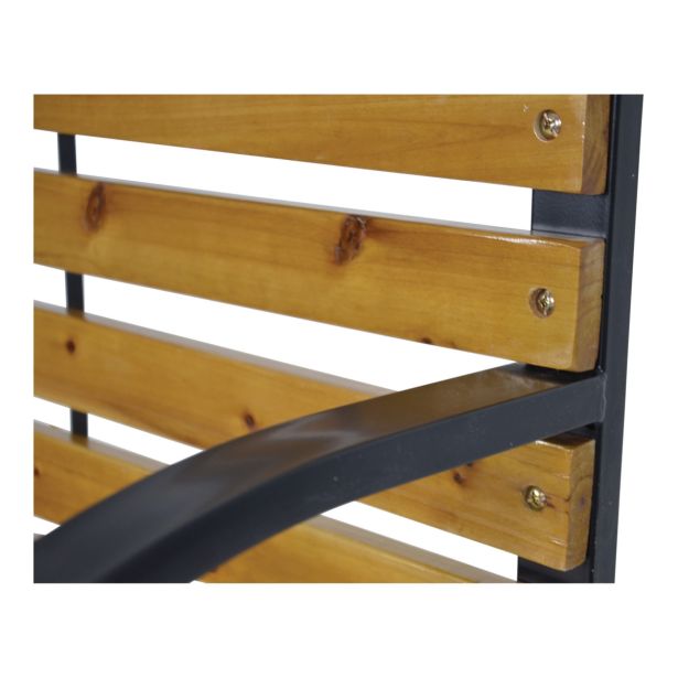 LESENA VRTNA KLOP LESLI WOODSTOCK 120 CM ČRNA