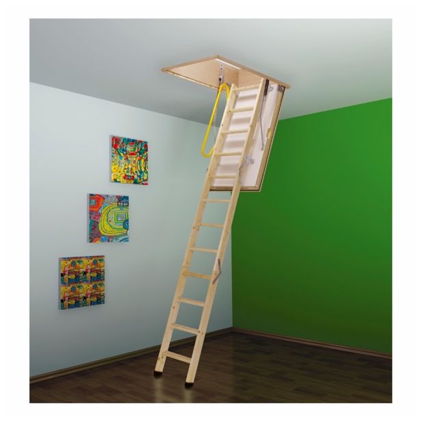 LESENE PODSTREŠNE STOPNICE LOŽ METALPRES PREMIUM 70X120/270 CM LESENE Z IZOLACIJO