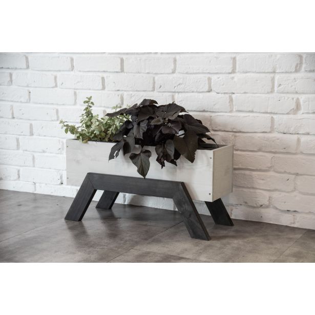 LESENI ELEMENTI PATKAR DEKORATIVNO KORITO BEIGE ANTRACIT 70X27X35 CM