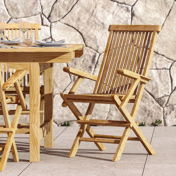 LESENI STOL NATERIAL SET 2 KOS, ANTEA 61X54X88 TIKOV LES, Z NAS.ZA ROKE