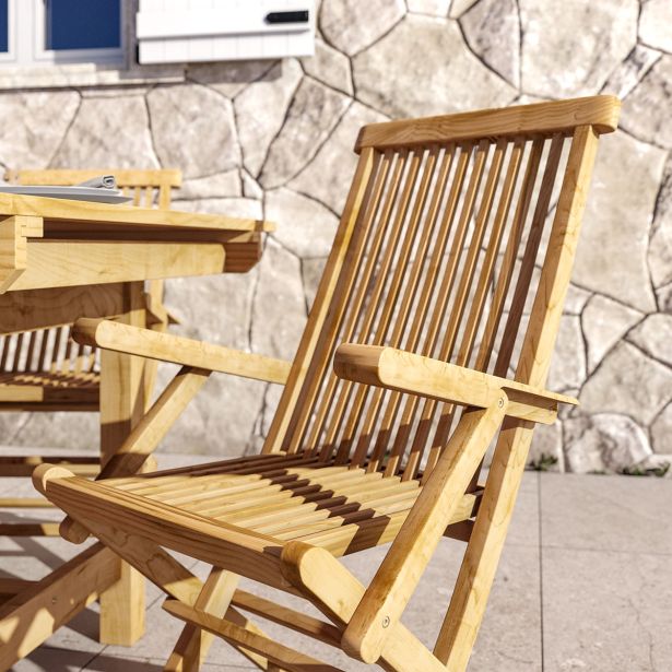 LESENI STOL NATERIAL SET 2 KOS, ANTEA 61X54X88 TIKOV LES, Z NAS.ZA ROKE