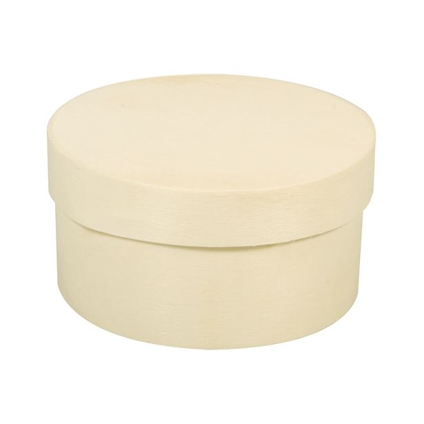 LESENI USTVARJAL. DODATKI RAYHER LESENA ŠKATLA, OKROGLA 6 CM, V.3.5 CM