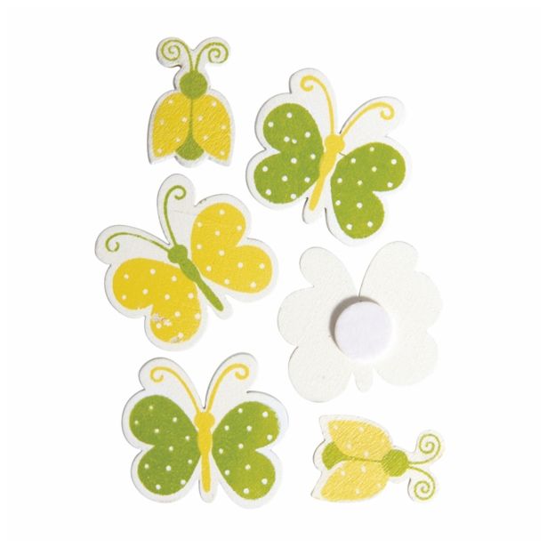 LESENI USTVARJAL. DODATKI RAYHER LESENI OKRASKI METULJI IN PIKAPOLONICE