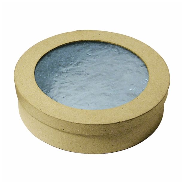 LESENI USTVARJAL. DODATKI RAYHER ŠKATLA IZ PAP.MASE IZREZ 15 CM O, VIŠINA 4 CM