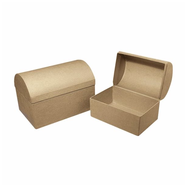 LESENI USTVARJAL. DODATKI RAYHER ŠKATLA IZ PAPIRNE MASE SKRINJA, 18X12X 12.5 CM