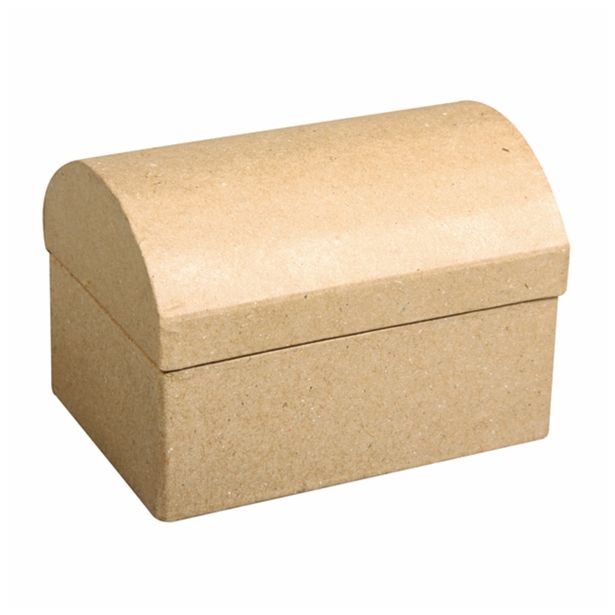 LESENI USTVARJAL. DODATKI RAYHER ŠKATLA IZ PAPIRNE MASE SKRINJA, 6X4X4 CM