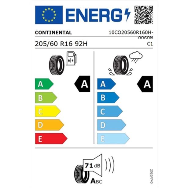 LETNA GUMA CONTINENTAL 205/60R16 92H ECOCONTACT 6
