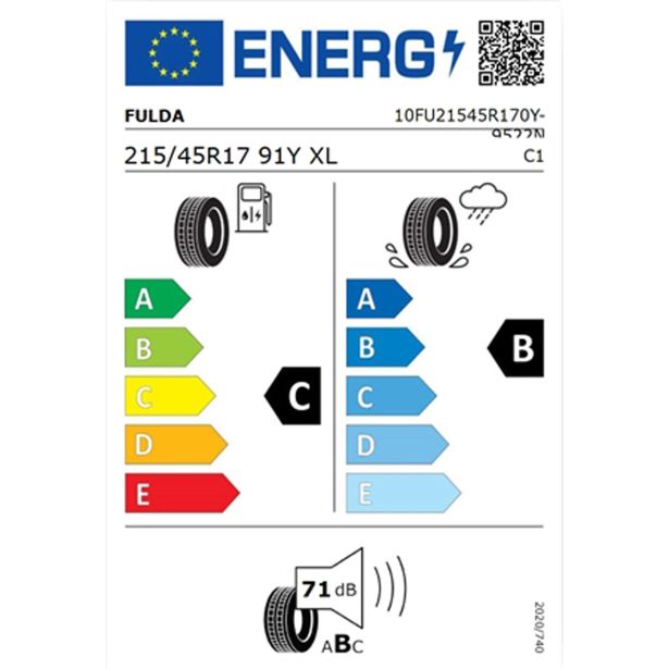 LETNA GUMA FULDA 215/45R17 91Y XL FR SPORTCONTROL 2
