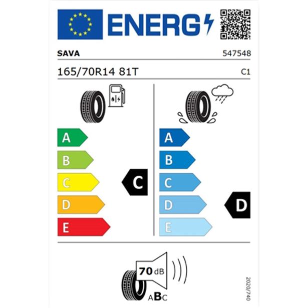 LETNA GUMA SAVA 165/70R14 81T PERFECTA