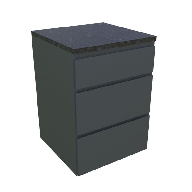 LETNA KUHINJA BELLANO ROMA ANTRACIT L 3070/3068X634X950 PULT GRANIT