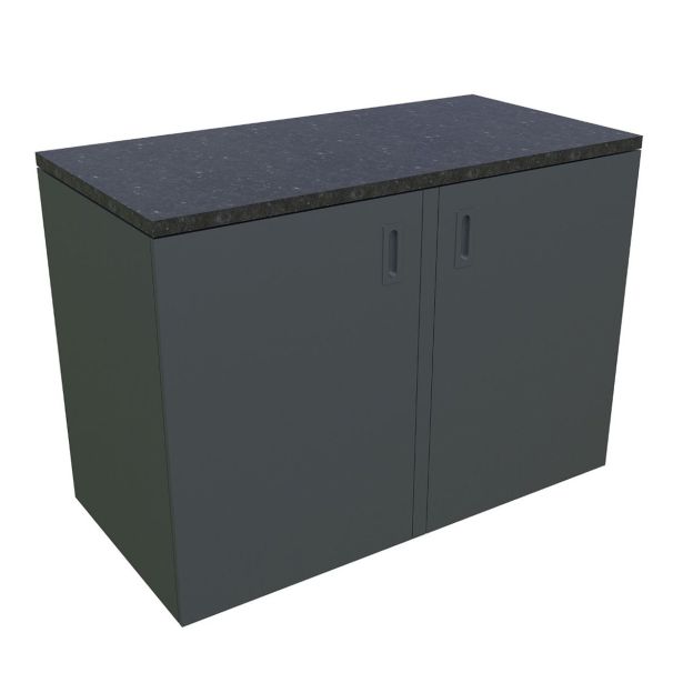 LETNA KUHINJA BELLANO ROMA ANTRACIT L 3070/3068X634X950 PULT GRANIT
