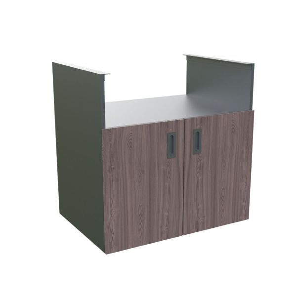 LETNA KUHINJA BELLANO VENICE AMERIŠKI OREH 2700X634X935 PULT PORCELAN