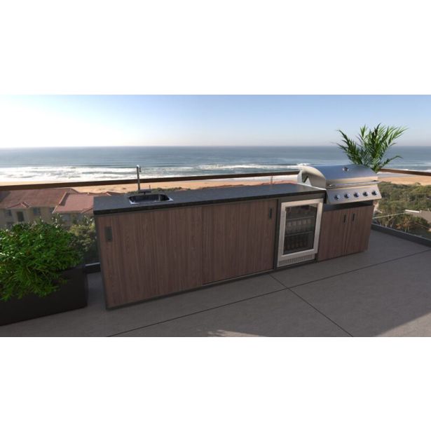 LETNA KUHINJA BELLANO VERONA OREH 3336X634X950 PULT GRANIT