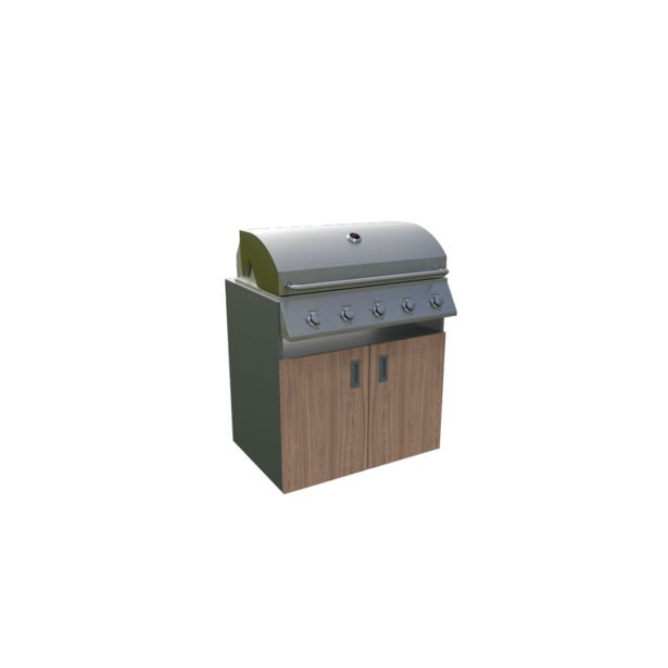 LETNA KUHINJA MS VISCOM ELEMENT ZA ŽAR AMERIŠKI OREH 900X634 MM