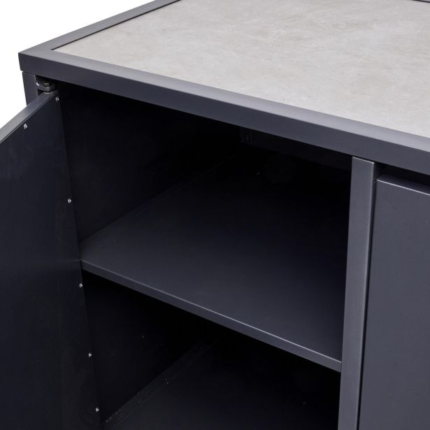 LETNA KUHINJA NATERIAL EUROPA 117X60 ALU, KAMEN