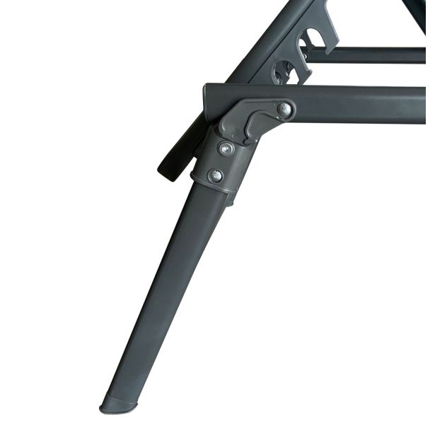 LEŽALNIK IZ TEKSTILENA MALLORCA ČRN ZLOŽLJIV