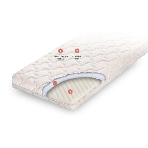 LEŽIŠČE LAGEA OTROŠKO BABY ALERGO 60X120