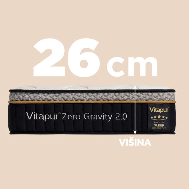 LEŽIŠČE VITAPUR FAMILY ZERO GRAVITY 2.0 FIRM 140X200 CM