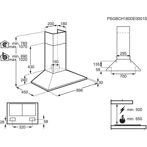 VGRADNA KUHINJSKA NAPA ELECTROLUX LFC319X