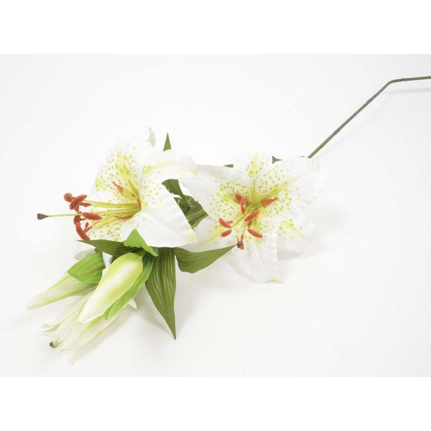 UMETNO CVETJE LILIJA ORIENTALKA X5 86CM BELA