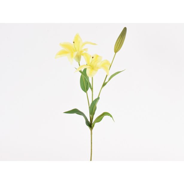 UMETNO CVETJE LILIJA VEJICA 69CM X3 RUMENA