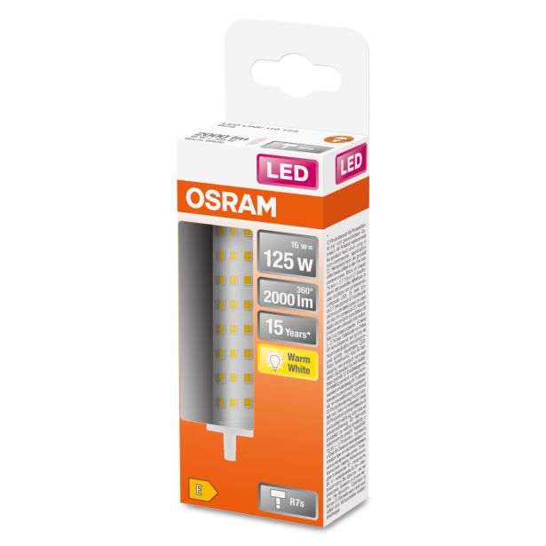 PALIČASTA LED ŽARNICA OSRAM LINE118 16W/827, R7S STAR