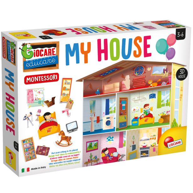 LISCIANI MONTESSORI MAXI MOJA HIŠA EX72477