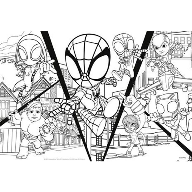 LISCIANI SPIDEY SESTAVLJANKA 24 KOM, OBOJESTRANSKA 99672