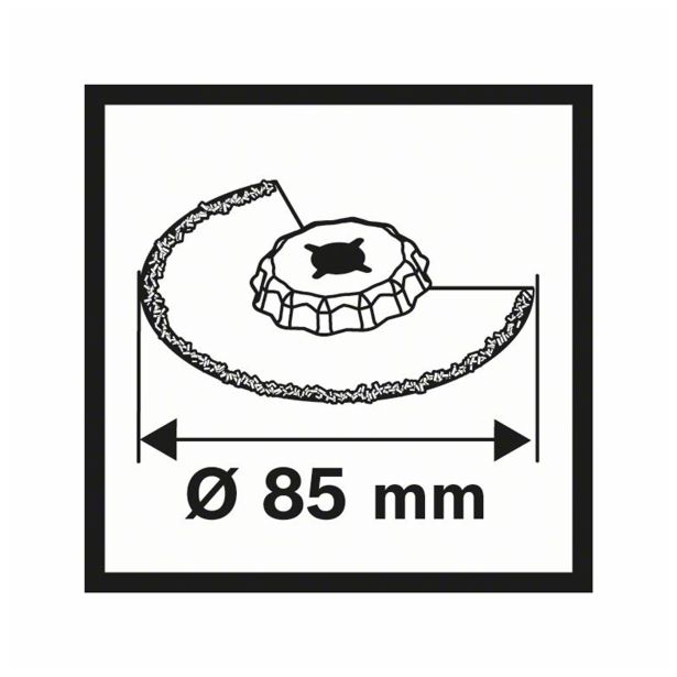 PRIBOR ZA VEČNAM. ORODJA BOSCH ACZ 85 RD DIAMANTNI LIST ZA KER. PLOŠČICE 85 MM