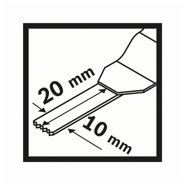 PRIBOR ZA VEČNAM. ORODJA BOSCH AIZ 10 EC POTOPNI ŽAGIN LIST