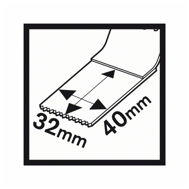 PRIBOR ZA VEČNAM. ORODJA BOSCH AIZ 32 AT 40X32 MM METAL