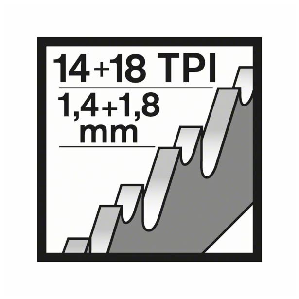 LIST SABLJASTE ŽAGE BOSCH S 1136 BEF 5 KOS 225X25X0.9 14+18 ZPZ