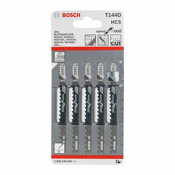 LIST VBODNE ŽAGE BOSCH T 144 D HCS ZA LES 74 MM 5-6 ZPZ