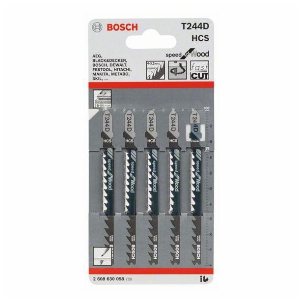 LIST VBODNE ŽAGE BOSCH T 244 D HCS ZA LES 74 MM 5-6 ZPZ