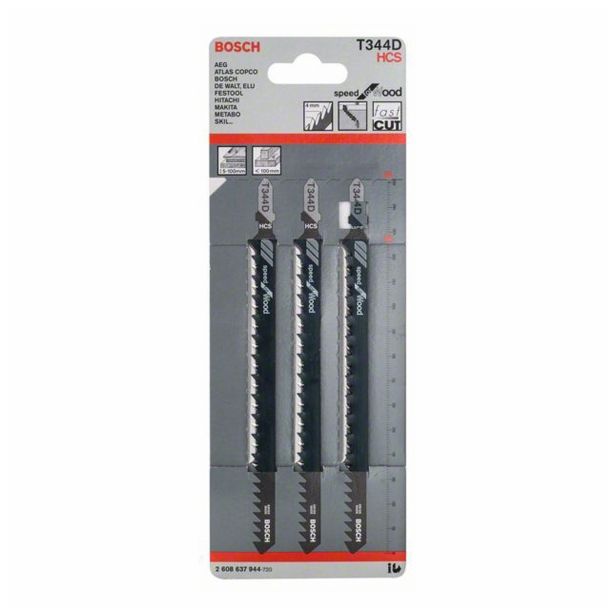 LIST VBODNE ŽAGE BOSCH T 344 D HCS ZA LES 152 MM 5 ZPZ