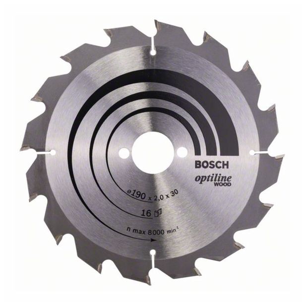 LIST ŽAGE ZA LES WIDIA BOSCH 190X2.6/1.6X30 16 ZOB