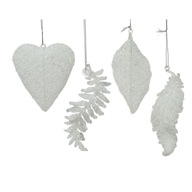 OKRASEK ZA JELKO LIST, BELE BARVE, SORT