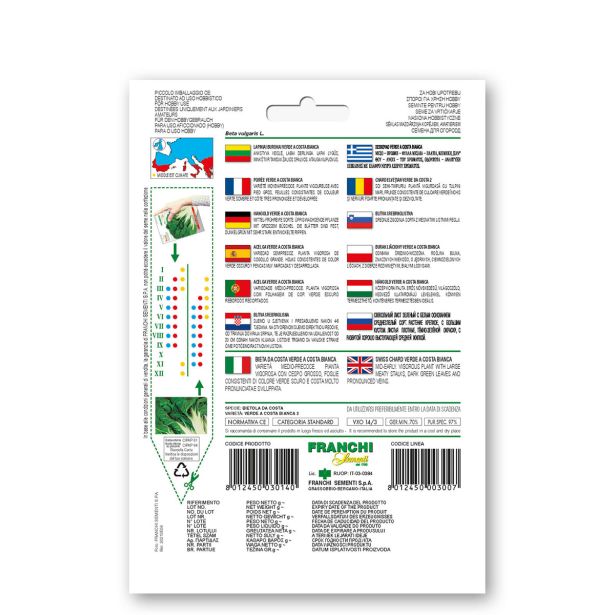 LISTNA ZELENJAVA FRANCHI SEMENTI BLITVA A COSTA BIANCA VXO 14/3
