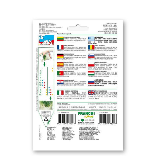 LISTNA ZELENJAVA FRANCHI SEMENTI JANEŽ MONTEBIANCO VXO 62/17