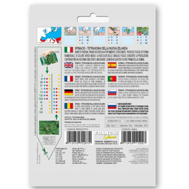 LISTNA ZELENJAVA FRANCHI SEMENTI NOVOZELANDSKA ŠPINAČA TETRAGON