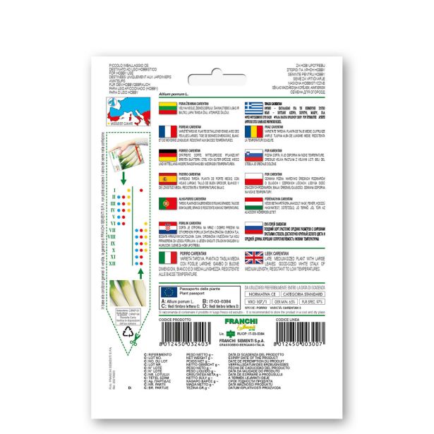 LISTNA ZELENJAVA FRANCHI SEMENTI POR CARENTAN VXO 107/1